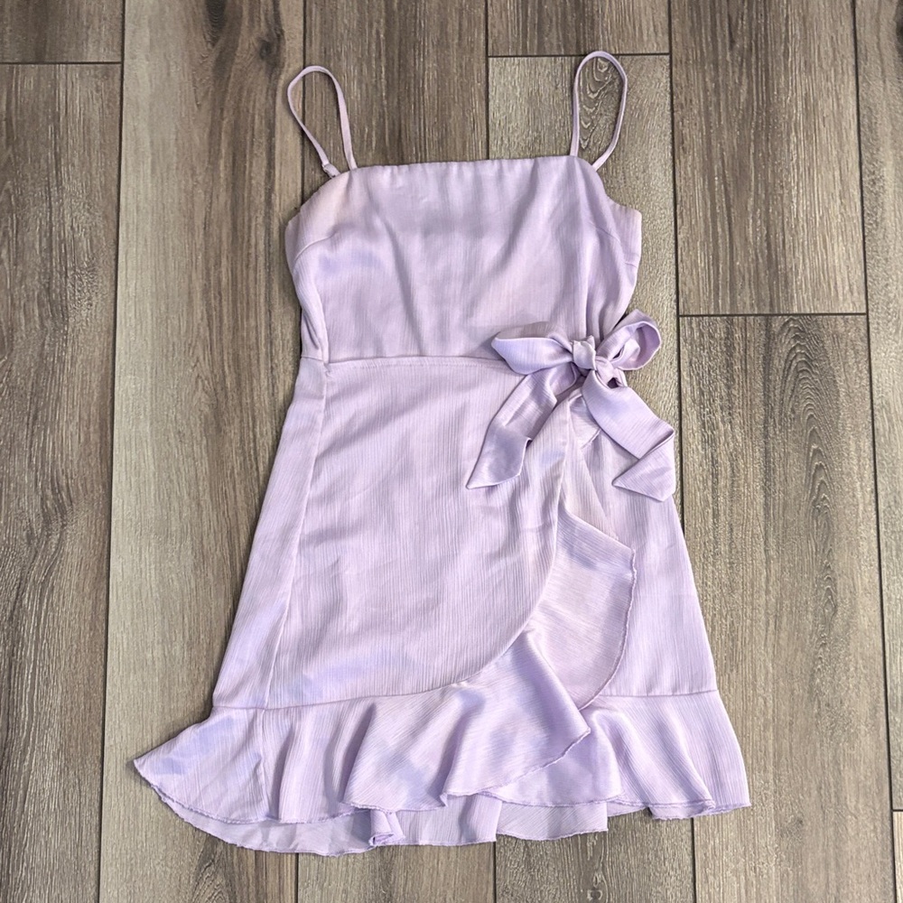 Elegant Lavender Mini Dress
